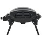vidaXL Tragbarer Gasgrill mit Kochzone Schwarz vidaXL Tragbarer Gasgrill mit Kochzone Schwarz