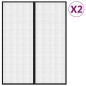 vidaXL Fliegengitter-Türvorhänge 2 Stk. Magnet Schwarz 230x160 cm vidaXL Fliegengitter-Türvorhänge 2 Stk. Magnet Schwarz 230x160 cm
