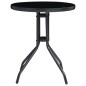 3-tlg. Bistro-Set Schwarz und Anthrazit 3-tlg. Bistro-Set Schwarz und Anthrazit