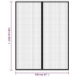 vidaXL Fliegengitter-Türvorhänge 2 Stk. Magnet Schwarz 230x160 cm vidaXL Fliegengitter-Türvorhänge 2 Stk. Magnet Schwarz 230x160 cm