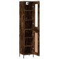 vidaXL Highboard Räuchereiche 34,5x34x180 cm Holzwerkstoff vidaXL Highboard Räuchereiche 34,5x34x180 cm Holzwerkstoff