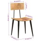 vidaXL Esszimmerstühle 2 Stk. 44x40x80 cm Massivholz Mango vidaXL Esszimmerstühle 2 Stk. 44x40x80 cm Massivholz Mango