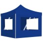 vidaXL Profi-Partyzelt Faltbar mit Wänden Aluminium 3x3 m Blau vidaXL Profi-Partyzelt Faltbar mit Wänden Aluminium 3x3 m Blau