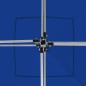 vidaXL Profi-Partyzelt Faltbar mit Wänden Aluminium 3x3 m Blau vidaXL Profi-Partyzelt Faltbar mit Wänden Aluminium 3x3 m Blau