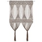 vidaXL Makramee Vorhang Taupe 140x240 cm Baumwolle vidaXL Makramee Vorhang Taupe 140x240 cm Baumwolle