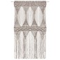 vidaXL Makramee Vorhang Taupe 140x240 cm Baumwolle vidaXL Makramee Vorhang Taupe 140x240 cm Baumwolle
