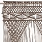 vidaXL Makramee Vorhang Taupe 140x240 cm Baumwolle vidaXL Makramee Vorhang Taupe 140x240 cm Baumwolle