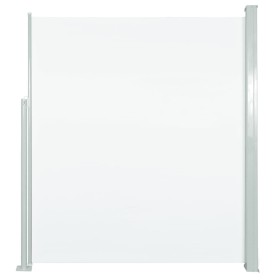 vidaXL Seitenmarkise 160x300 cm Cremeweiß 