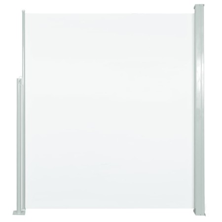vidaXL Seitenmarkise 160x300 cm Cremeweiß 