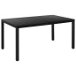 vidaXL 7-tlg. Garten-Essgruppe Aluminium Schwarz vidaXL 7-tlg. Garten-Essgruppe Aluminium Schwarz