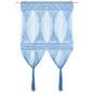 vidaXL Makramee Vorhang Blau 140x240 cm Baumwolle vidaXL Makramee Vorhang Blau 140x240 cm Baumwolle