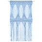 vidaXL Makramee Vorhang Blau 140x240 cm Baumwolle vidaXL Makramee Vorhang Blau 140x240 cm Baumwolle