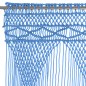 vidaXL Makramee Vorhang Blau 140x240 cm Baumwolle vidaXL Makramee Vorhang Blau 140x240 cm Baumwolle