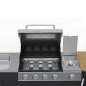 vidaXL Gasgrill mit 4+1 Flammen Schwarz vidaXL Gasgrill mit 4+1 Flammen Schwarz
