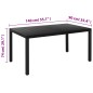 vidaXL 7-tlg. Garten-Essgruppe Aluminium Schwarz vidaXL 7-tlg. Garten-Essgruppe Aluminium Schwarz