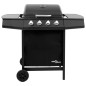 vidaXL Gasgrill mit 4 Flammen Schwarz vidaXL Gasgrill mit 4 Flammen Schwarz