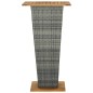 vidaXL 5-tlg. Gartenbar-Set mit Kissen Poly Rattan Grau vidaXL 5-tlg. Gartenbar-Set mit Kissen Poly Rattan Grau