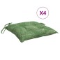 vidaXL Stuhlkissen 4 Stk. Blattmuster 40x40x7 cm Stoff vidaXL Stuhlkissen 4 Stk. Blattmuster 40x40x7 cm Stoff