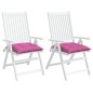 vidaXL Stuhlkissen 2 Stk. Rosa 40x40x7 cm Stoff vidaXL Stuhlkissen 2 Stk. Rosa 40x40x7 cm Stoff