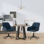 vidaXL Esszimmerstühle 2 Stk. Drehbar Blau Samt vidaXL Esszimmerstühle 2 Stk. Drehbar Blau Samt