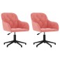 vidaXL Esszimmerstühle 2 Stk. Drehbar Rosa Samt vidaXL Esszimmerstühle 2 Stk. Drehbar Rosa Samt