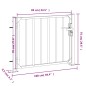 vidaXL Gartentor 100x75 cm Edelstahl vidaXL Gartentor 100x75 cm Edelstahl