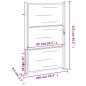 vidaXL Gartentor 100x125 cm Edelstahl