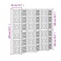 vidaXL 6-tlg. Raumteiler Braun und Schwarz Massivholz Paulownia vidaXL 6-tlg. Raumteiler Braun und Schwarz Massivholz Paulownia