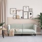 vidaXL Sofa 2-Sitzer Hellgrau Samt vidaXL Sofa 2-Sitzer Hellgrau Samt