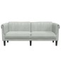 vidaXL Sofa 2-Sitzer Hellgrau Samt vidaXL Sofa 2-Sitzer Hellgrau Samt