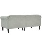 vidaXL Sofa 2-Sitzer Hellgrau Samt vidaXL Sofa 2-Sitzer Hellgrau Samt