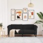 vidaXL Sofa 2-Sitzer Schwarz Samt vidaXL Sofa 2-Sitzer Schwarz Samt