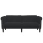 vidaXL Sofa 2-Sitzer Schwarz Samt vidaXL Sofa 2-Sitzer Schwarz Samt