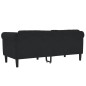 vidaXL Sofa 2-Sitzer Schwarz Samt vidaXL Sofa 2-Sitzer Schwarz Samt