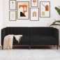 vidaXL Sofa 2-Sitzer Schwarz Stoff vidaXL Sofa 2-Sitzer Schwarz Stoff