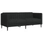 vidaXL Sofa 2-Sitzer Schwarz Stoff vidaXL Sofa 2-Sitzer Schwarz Stoff