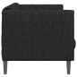 vidaXL Sofa 2-Sitzer Schwarz Stoff vidaXL Sofa 2-Sitzer Schwarz Stoff