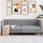 vidaXL Sofa 2-Sitzer Hellgrau Stoff vidaXL Sofa 2-Sitzer Hellgrau Stoff