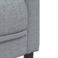 vidaXL Sofa 2-Sitzer Hellgrau Stoff vidaXL Sofa 2-Sitzer Hellgrau Stoff