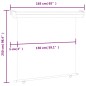 vidaXL Balkon-Seitenmarkise 160 × 250 cm Grau vidaXL Balkon-Seitenmarkise 160 × 250 cm Grau