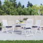vidaXL Stuhlkissen 4 Stk. Marineblau 50x50x7 cm Oxford-Gewebe vidaXL Stuhlkissen 4 Stk. Marineblau 50x50x7 cm Oxford-Gewebe