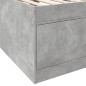 vidaXL Tagesbett mit Schubladen Betongrau 75x190 cm Holzwerkstoff