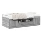 vidaXL Tagesbett mit Schubladen Grau Sonoma 75x190 cm Holzwerkstoff vidaXL Tagesbett mit Schubladen Grau Sonoma 75x190 cm Holzwerkstoff