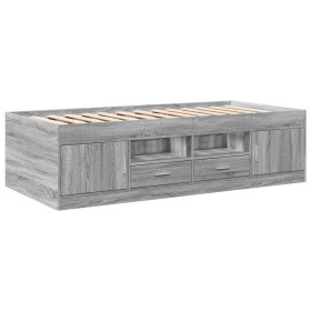 vidaXL Tagesbett mit Schubladen Grau Sonoma 75x190 cm Holzwerkstoff