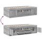 vidaXL Tagesbett mit Schubladen Grau Sonoma 75x190 cm Holzwerkstoff vidaXL Tagesbett mit Schubladen Grau Sonoma 75x190 cm Holzwerkstoff