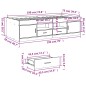 vidaXL Tagesbett mit Schubladen Grau Sonoma 75x190 cm Holzwerkstoff vidaXL Tagesbett mit Schubladen Grau Sonoma 75x190 cm Holzwerkstoff