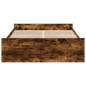 vidaXL Bettgestell mit Schubladen Räuchereiche 140x190cm Holzwerkstoff vidaXL Bettgestell mit Schubladen Räuchereiche 140x190cm Holzwerkstoff