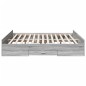 vidaXL Bettgestell mit Schubladen Grau Sonoma 180x200cm Holzwerkstoff vidaXL Bettgestell mit Schubladen Grau Sonoma 180x200cm Holzwerkstoff