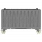 vidaXL Pflanzkasten mit Rollen Hellgrau 80x50x54 cm PP vidaXL Pflanzkasten mit Rollen Hellgrau 80x50x54 cm PP