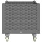 vidaXL Pflanzkasten mit Rollen Hellgrau 80x50x54 cm PP vidaXL Pflanzkasten mit Rollen Hellgrau 80x50x54 cm PP